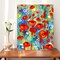 Abstract Colorful Poppies in Grass Paint-by-Numbers Kit (16x20") – DIY Canvas Painting with Paints & Brushes for Adults, Beginners, Women’s Crafts & Gifts